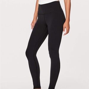 High rise black lululemon